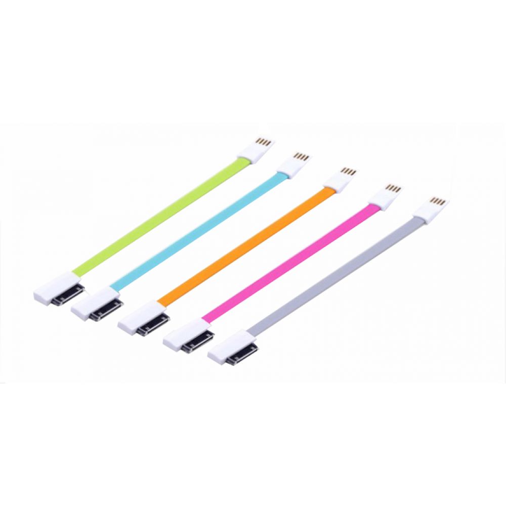OEM Data cable for iPhone 4/4S , IPAD 2/3, Flat, 25сm - 14245 